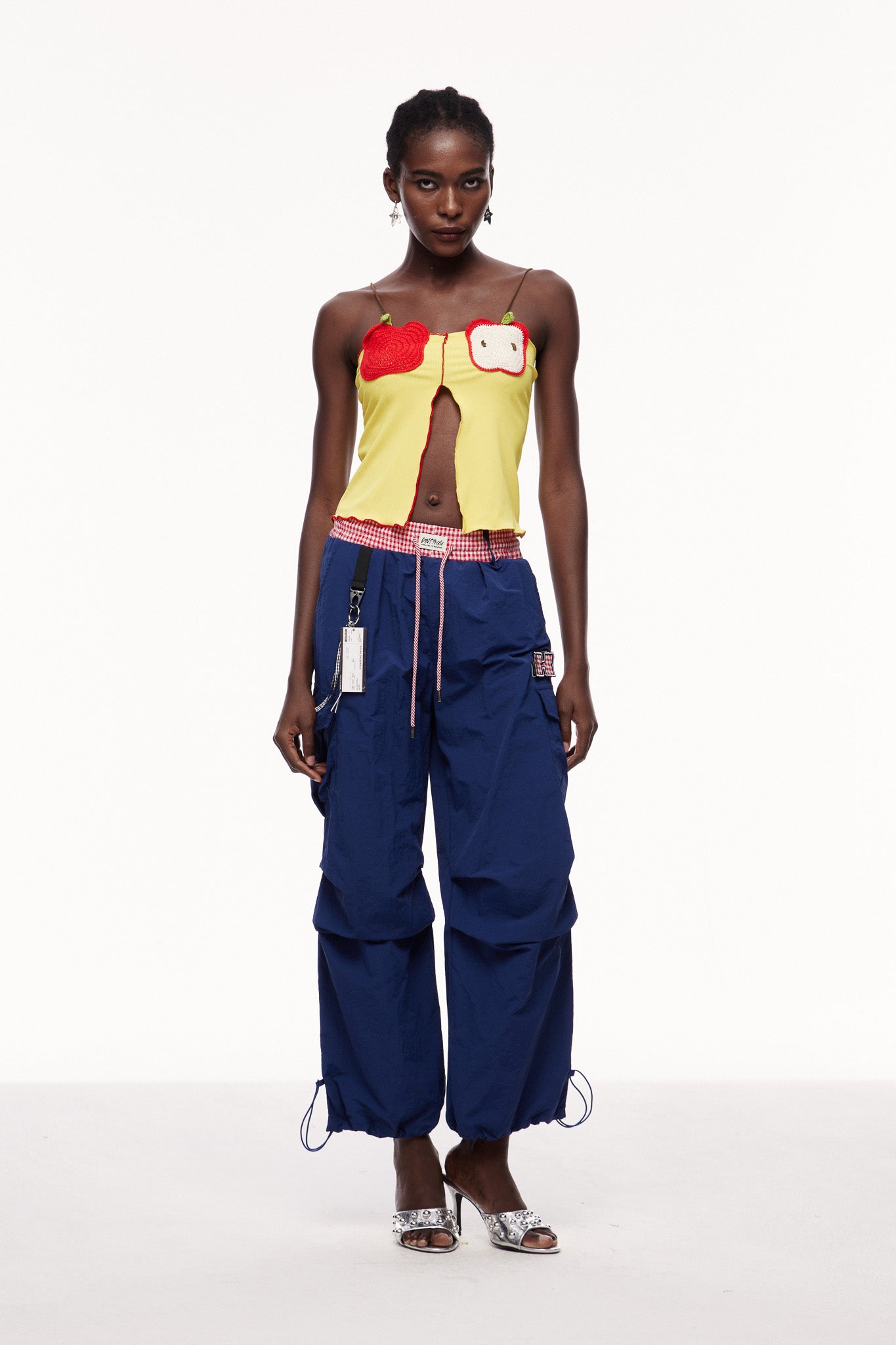 Celina Grid Cargo Pants