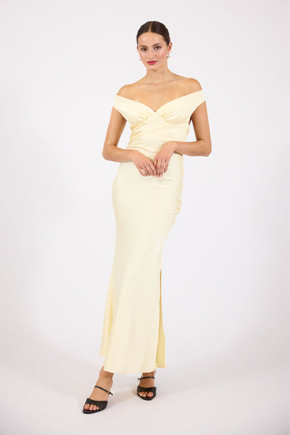 Emory | Satin Open-back Maxi Dress