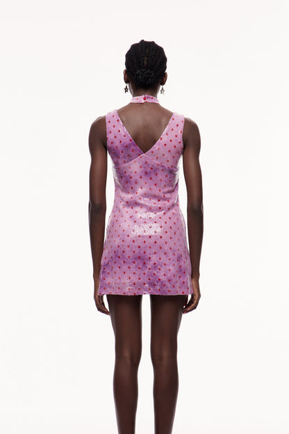 Celso Sequin Dot Mini Dress