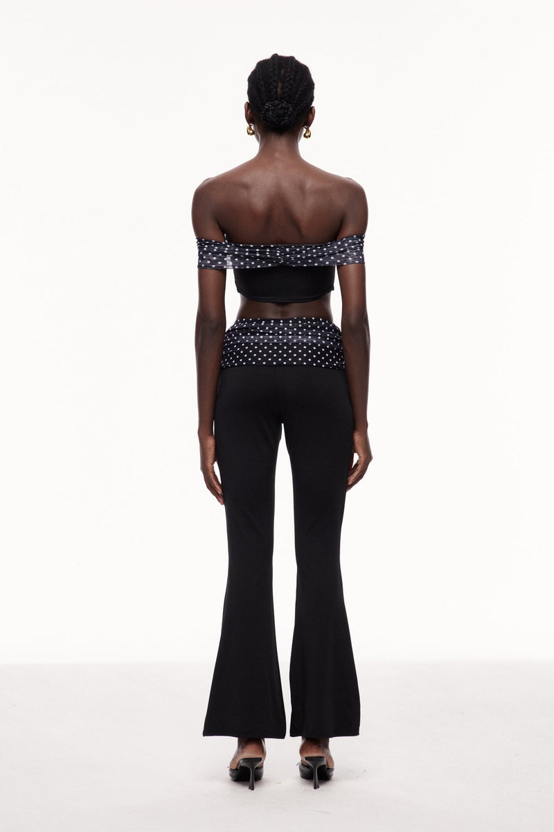 Cephas Dot Ruch Off Shoulder Pants Set