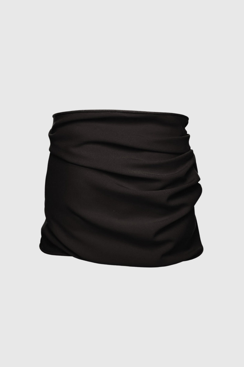 Ceyla Appliqué Skirt - Black