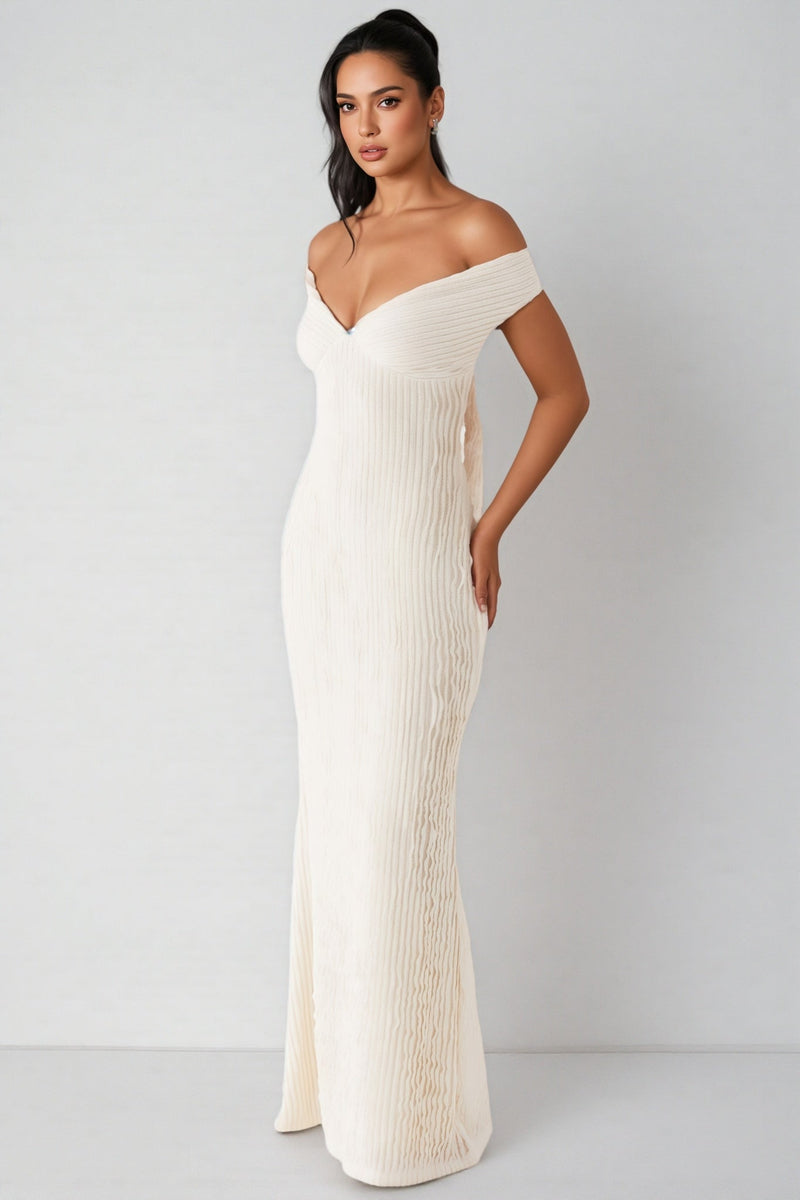 Ilthion White Strappy Backless Maxi Dress