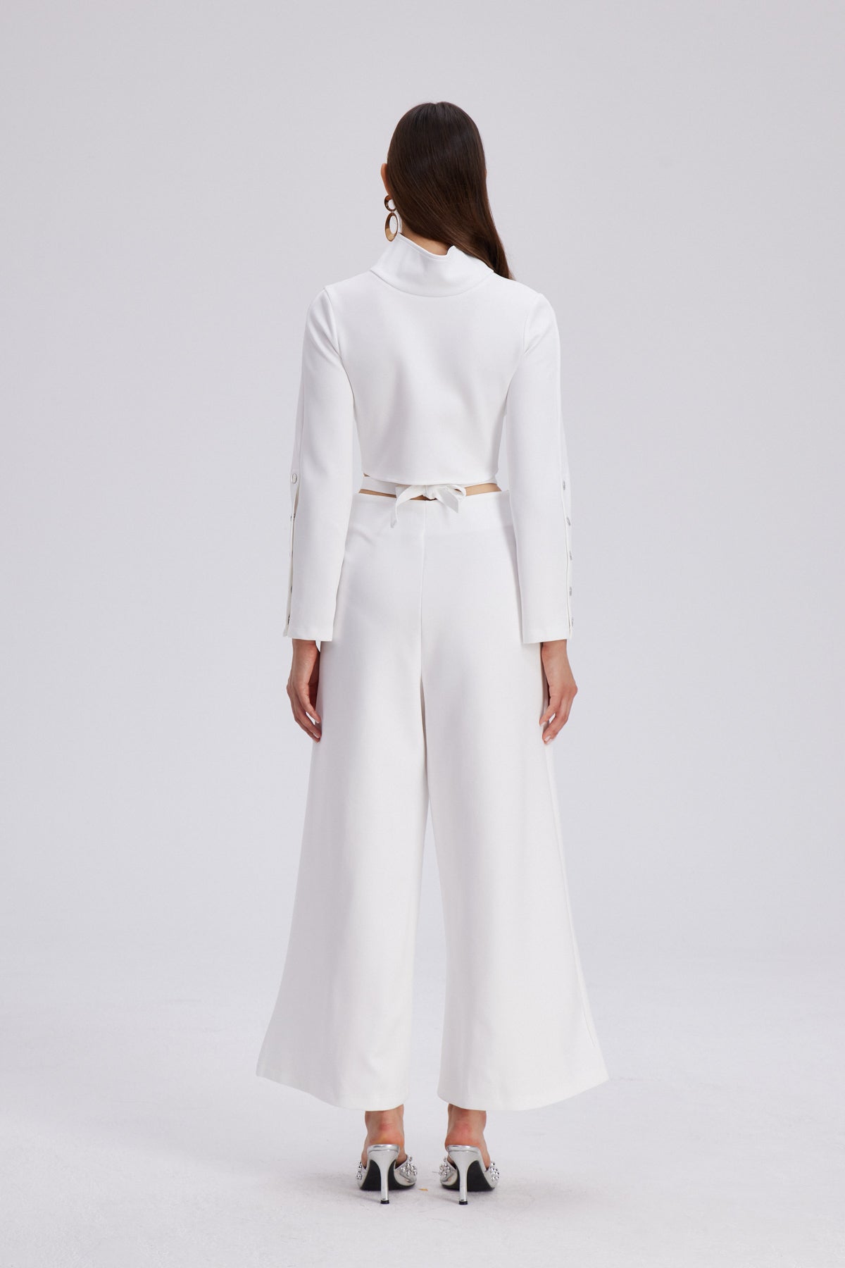 Chavdar Cutout Embellished Pants Set