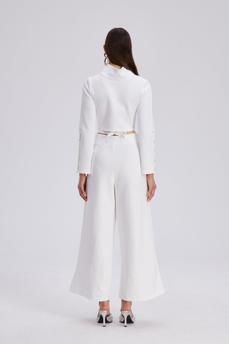 Chavdar Cutout Embellished Pants Set
