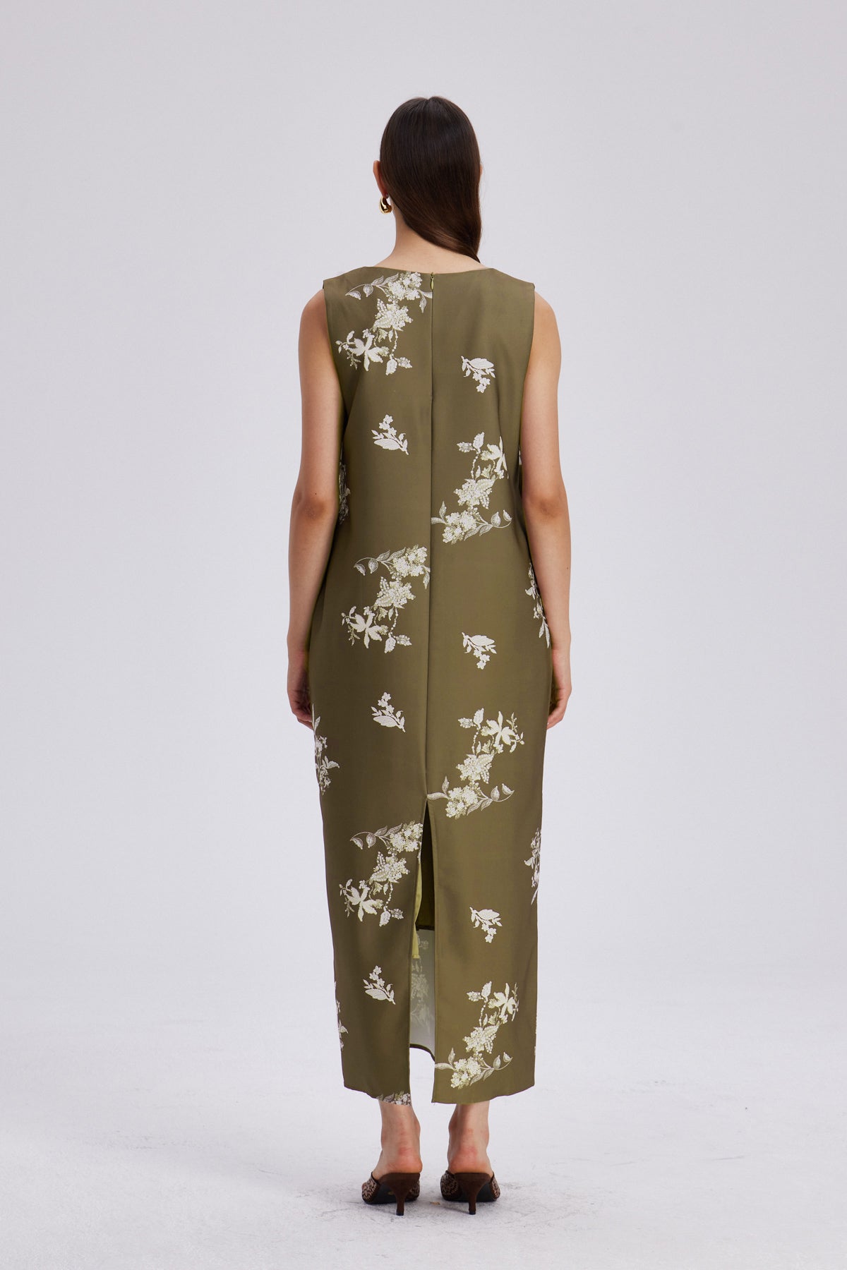 Chelo Lace V Neck Maxi Dress