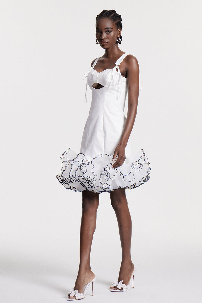 Chipo Ruffle Sleeveless Mini Dress