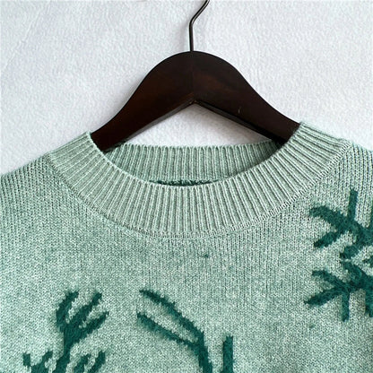 Soft Knitted Christmas Sweater - Warm Pullover