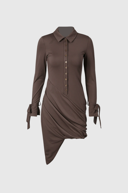 Cinda Ruch Asymmetric Mini Dress