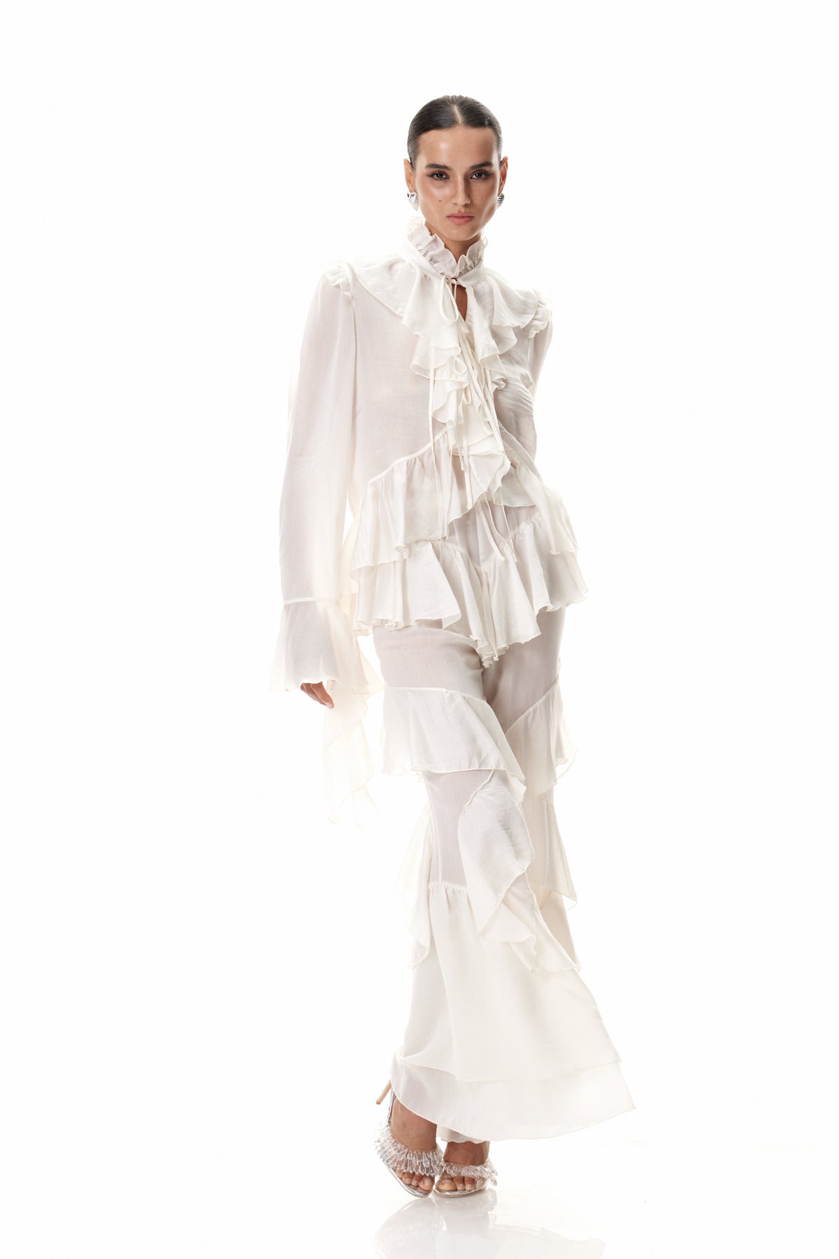 Cirila Ruffle Pants Set