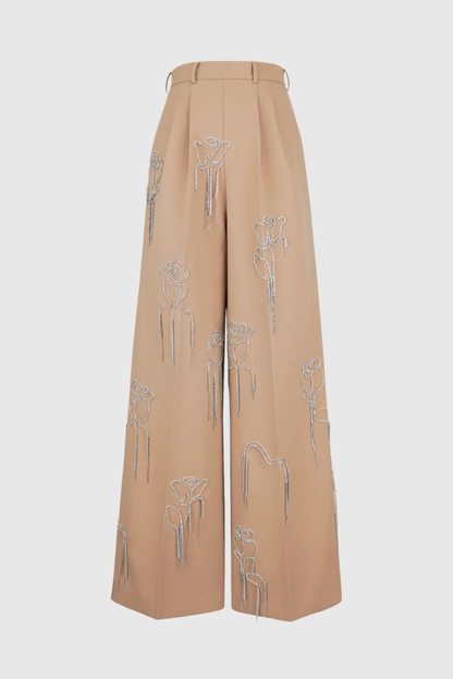 Clarisa Rhinestone Chain Pants Set
