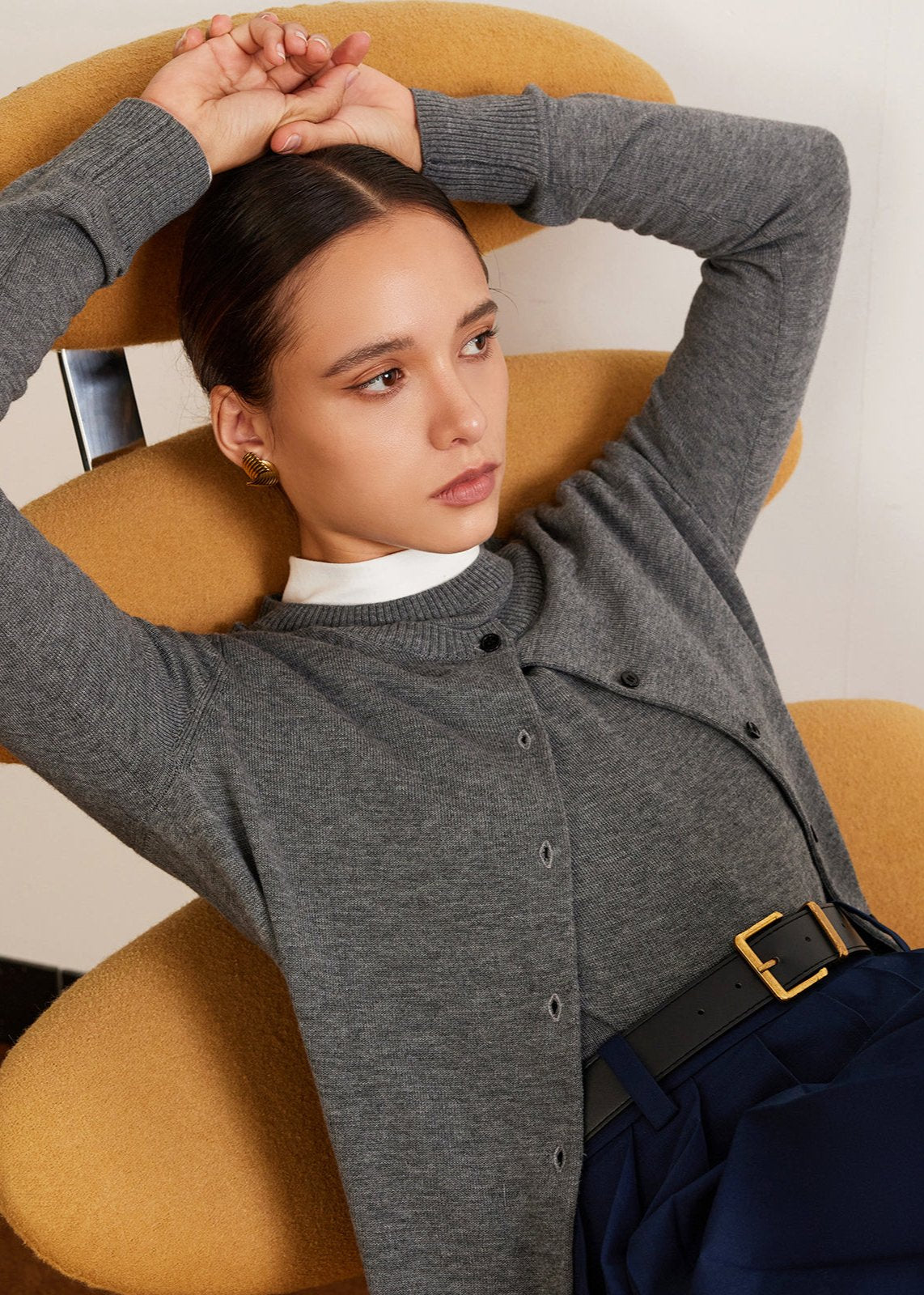 Classic Button-down Knit Cardigan