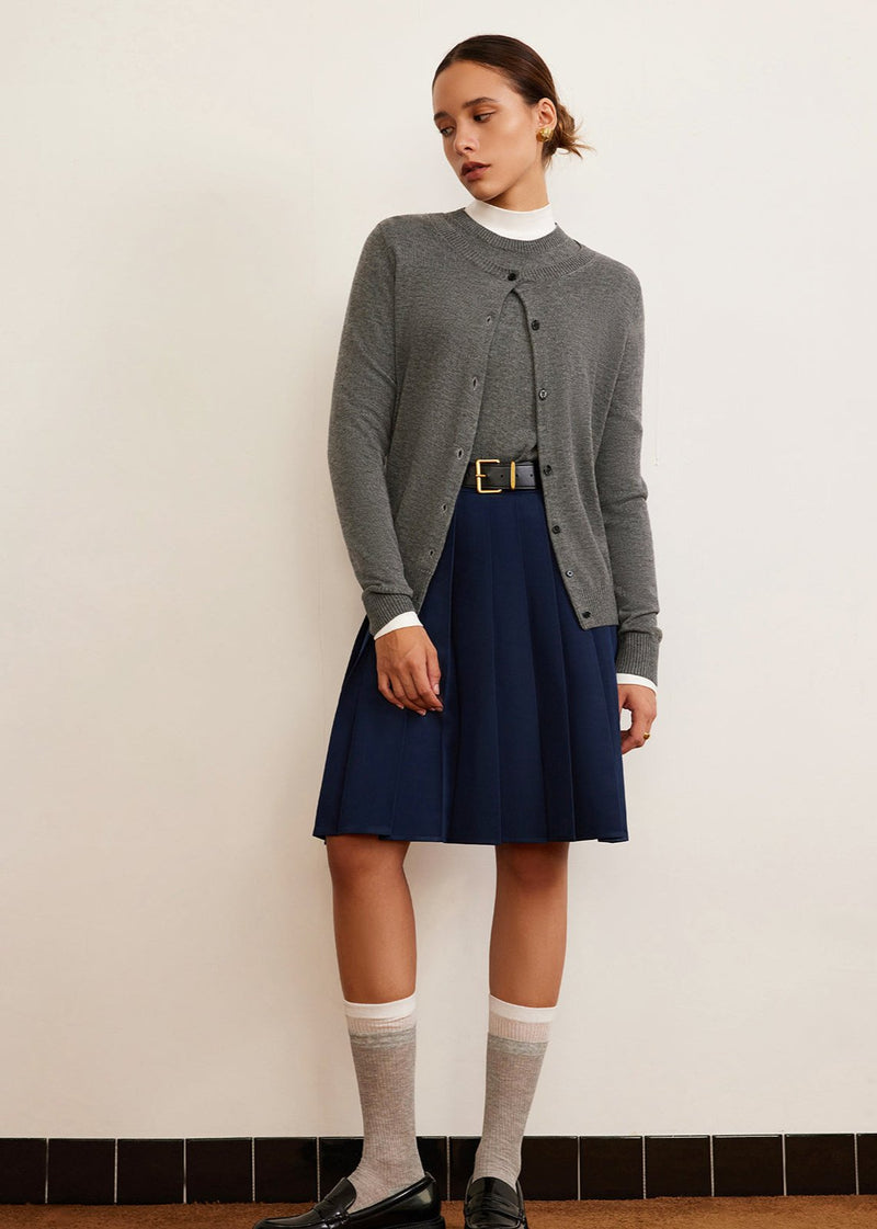 Classic Button-down Knit Cardigan