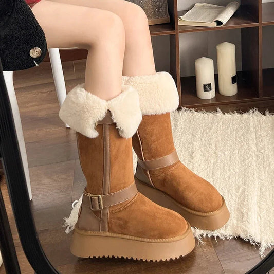 Classic Versatile Comfortable Warm Stylish Mid-calf Snow Boot