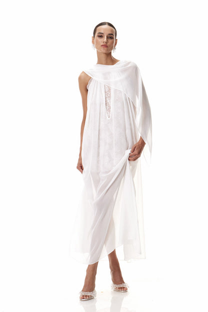 Claudie Shawl Sequin Maxi Dress