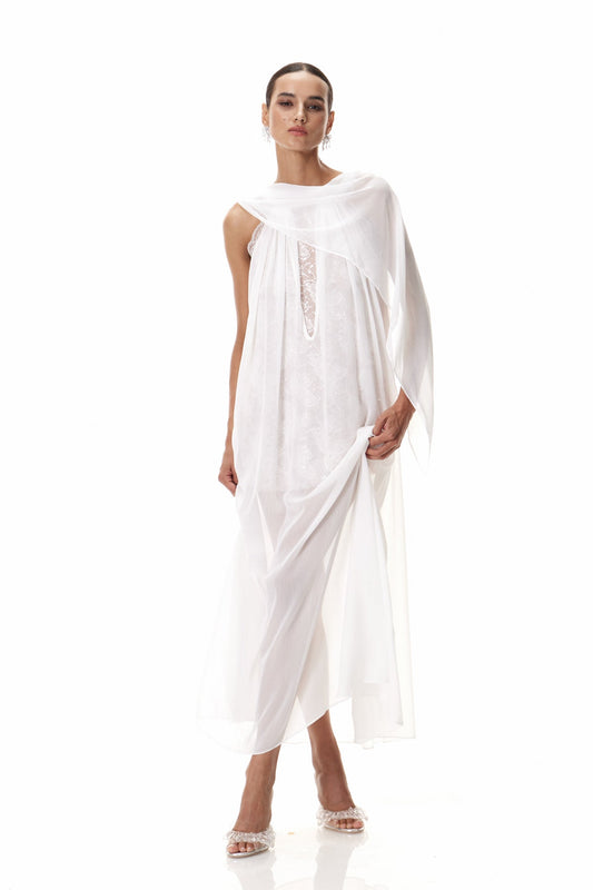 Claudie Shawl Sequin Maxi Dress