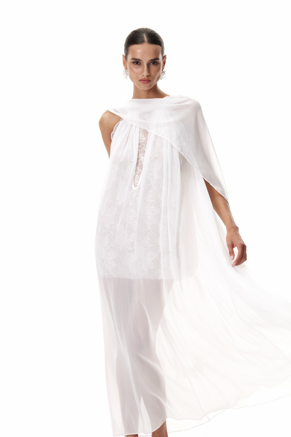 Claudie Shawl Sequin Maxi Dress