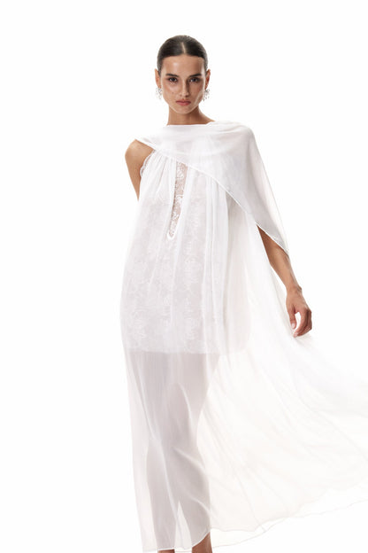 Claudie Shawl Sequin Maxi Dress