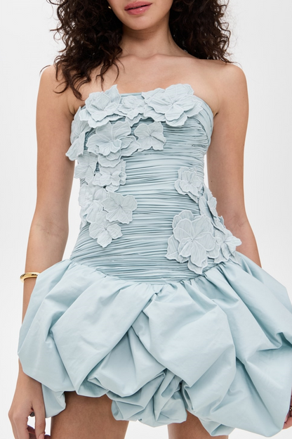 Coleka Appliqué Strapless Mini Dress