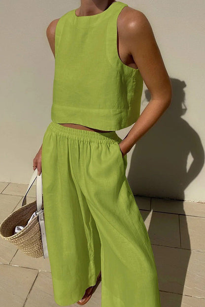 Tank Top Two-piece Pants Set