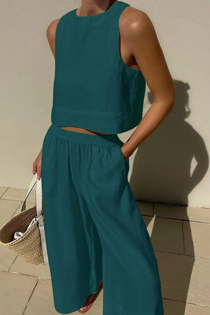 Tank Top Two-piece Pants Set
