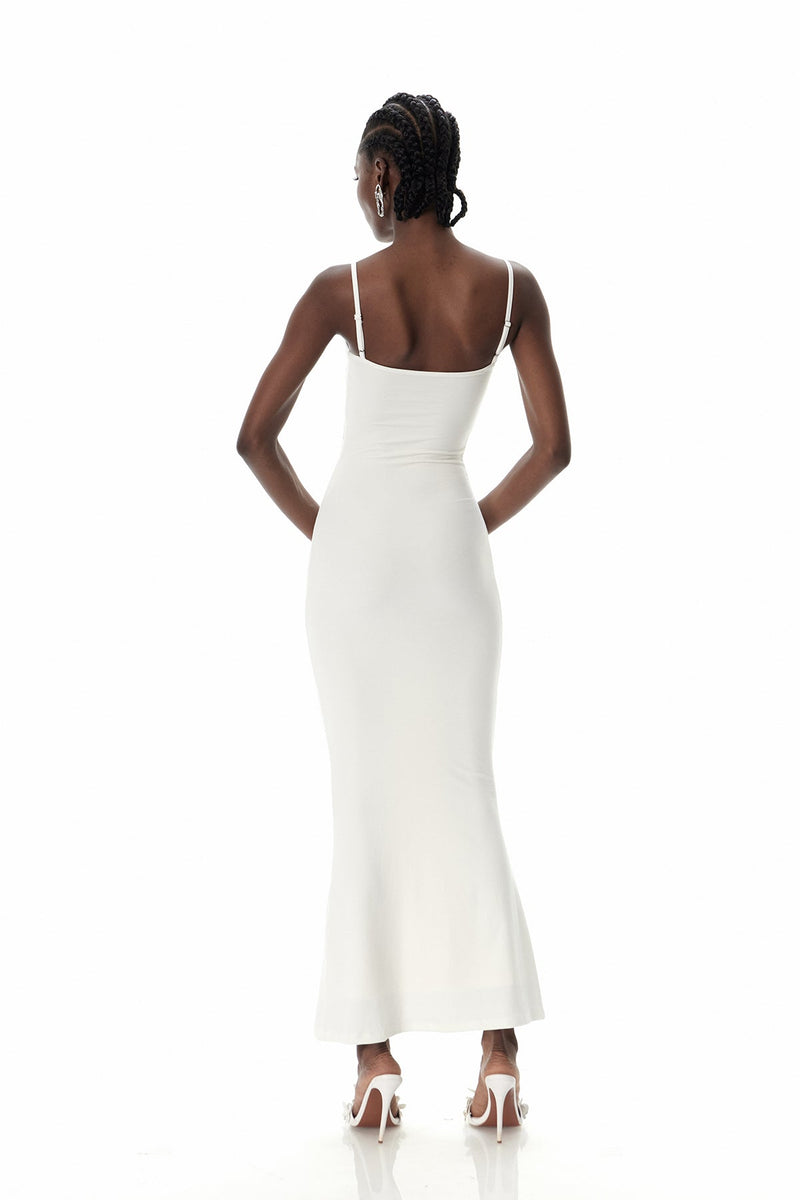Coy Spaghetti Lace Maxi Dress