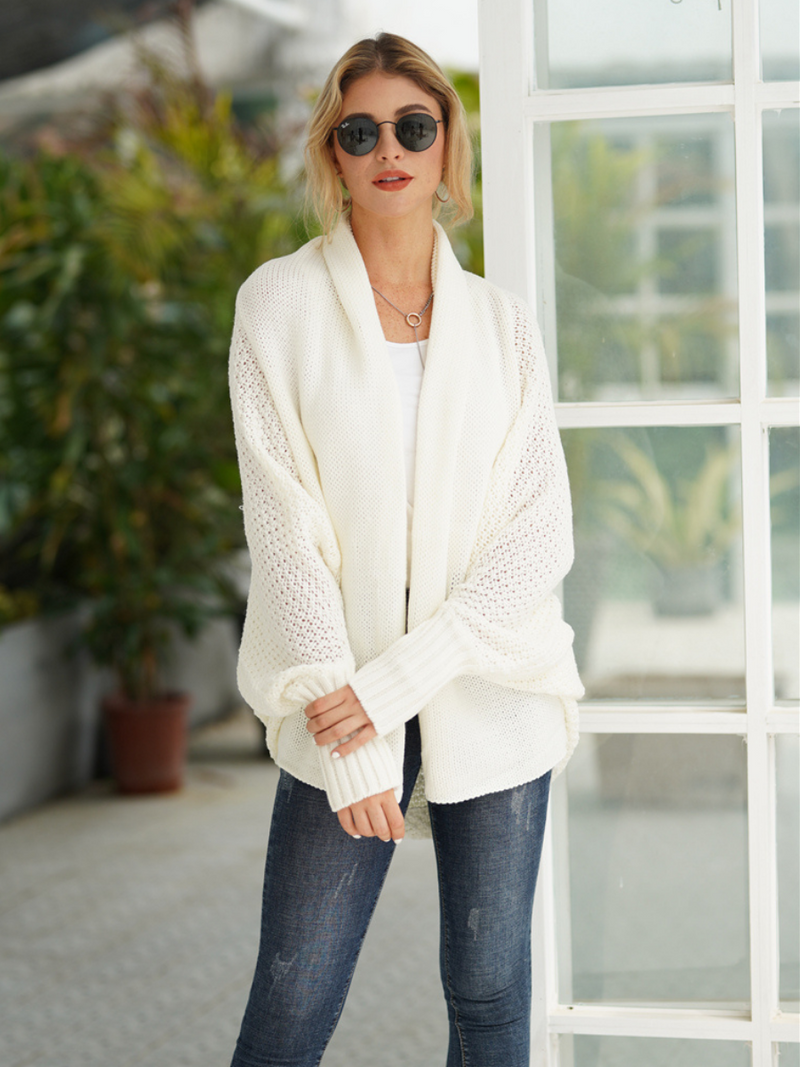 | Cream Batwing Easy on Cardigan