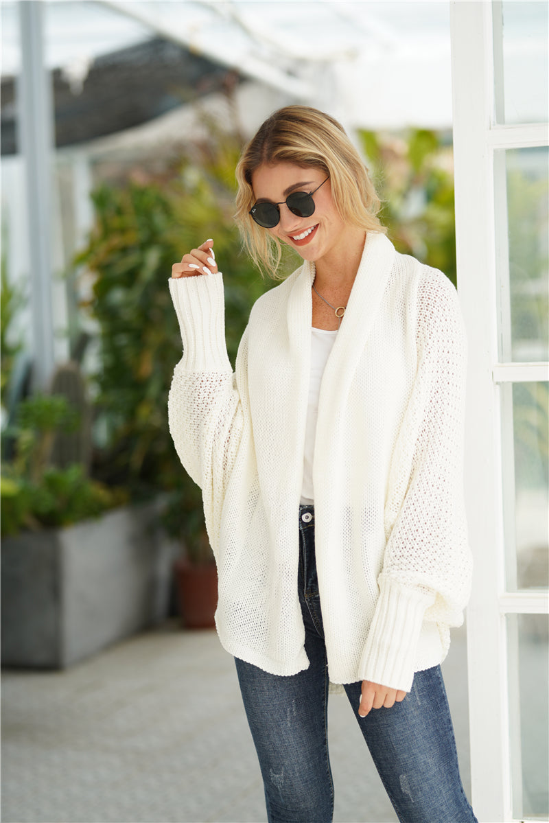 | Cream Batwing Easy on Cardigan