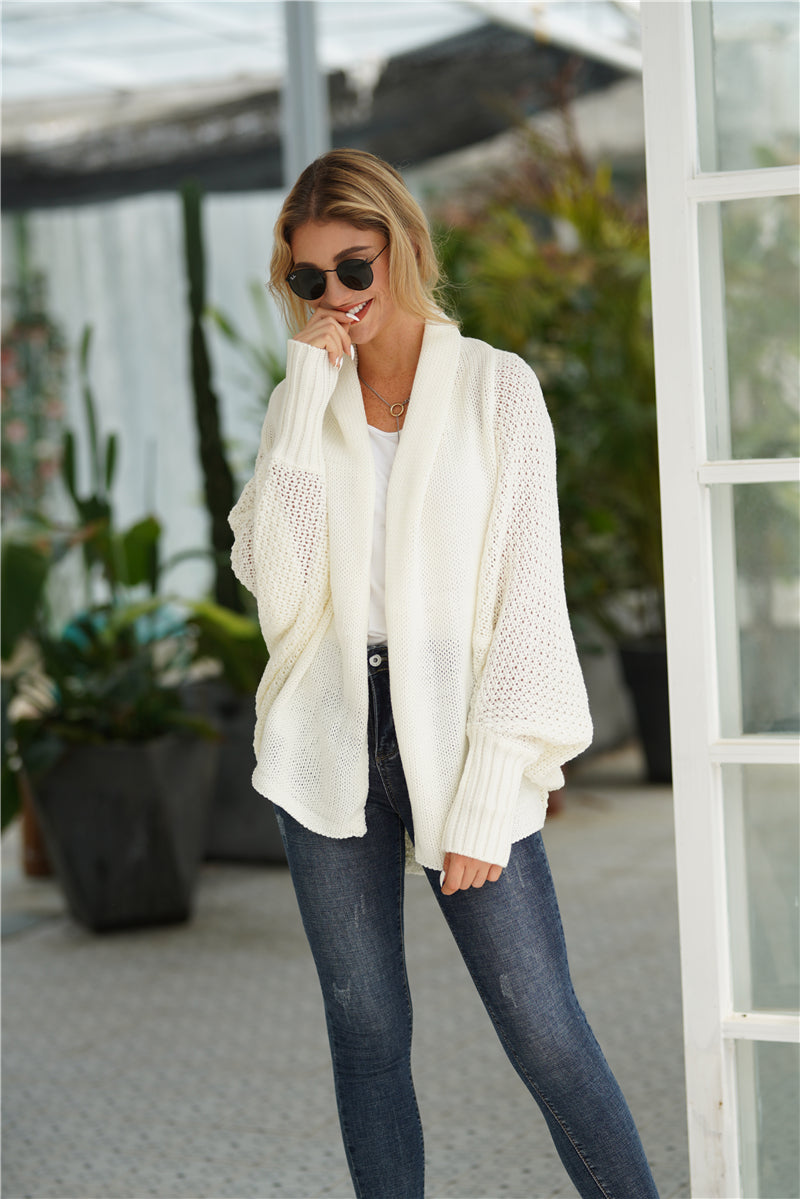 | Cream Batwing Easy on Cardigan