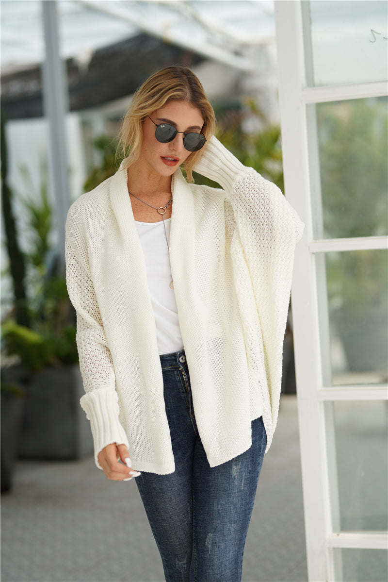 | Cream Batwing Easy on Cardigan