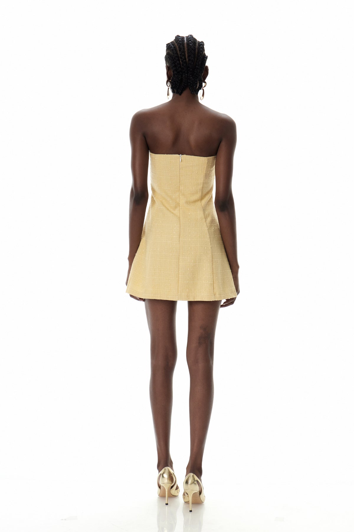 Crew Strapless Flower Mini Dress