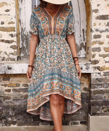 Cadena Midi Dress - Apricot