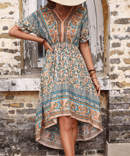 Cadena Midi Dress - Apricot