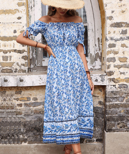 Genalo Maxi Dress - Porcelain Print