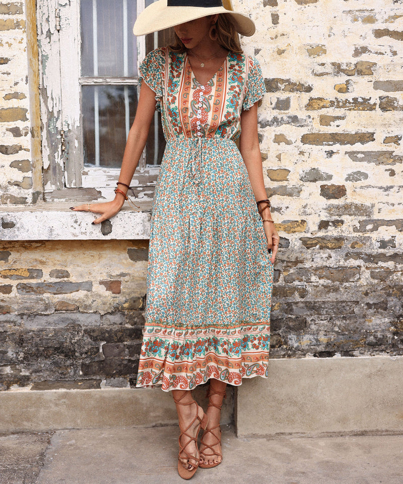 Cadena Maxi Dress - Green