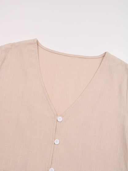 Sand and Sea Linen Midi Dress