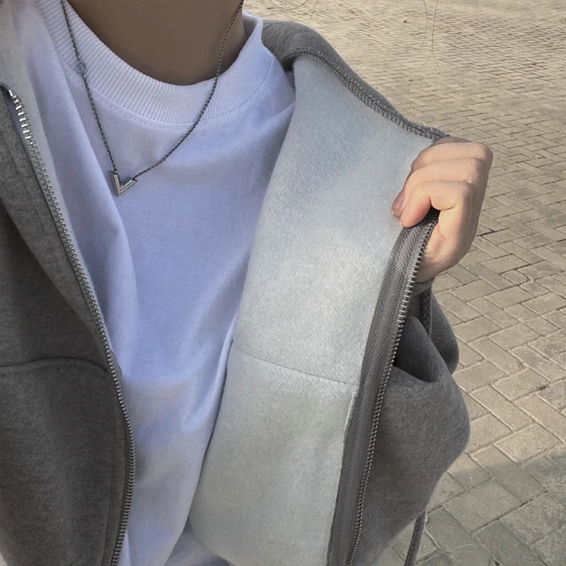 Fur Collar Aesthetic Cardigan Hoodie