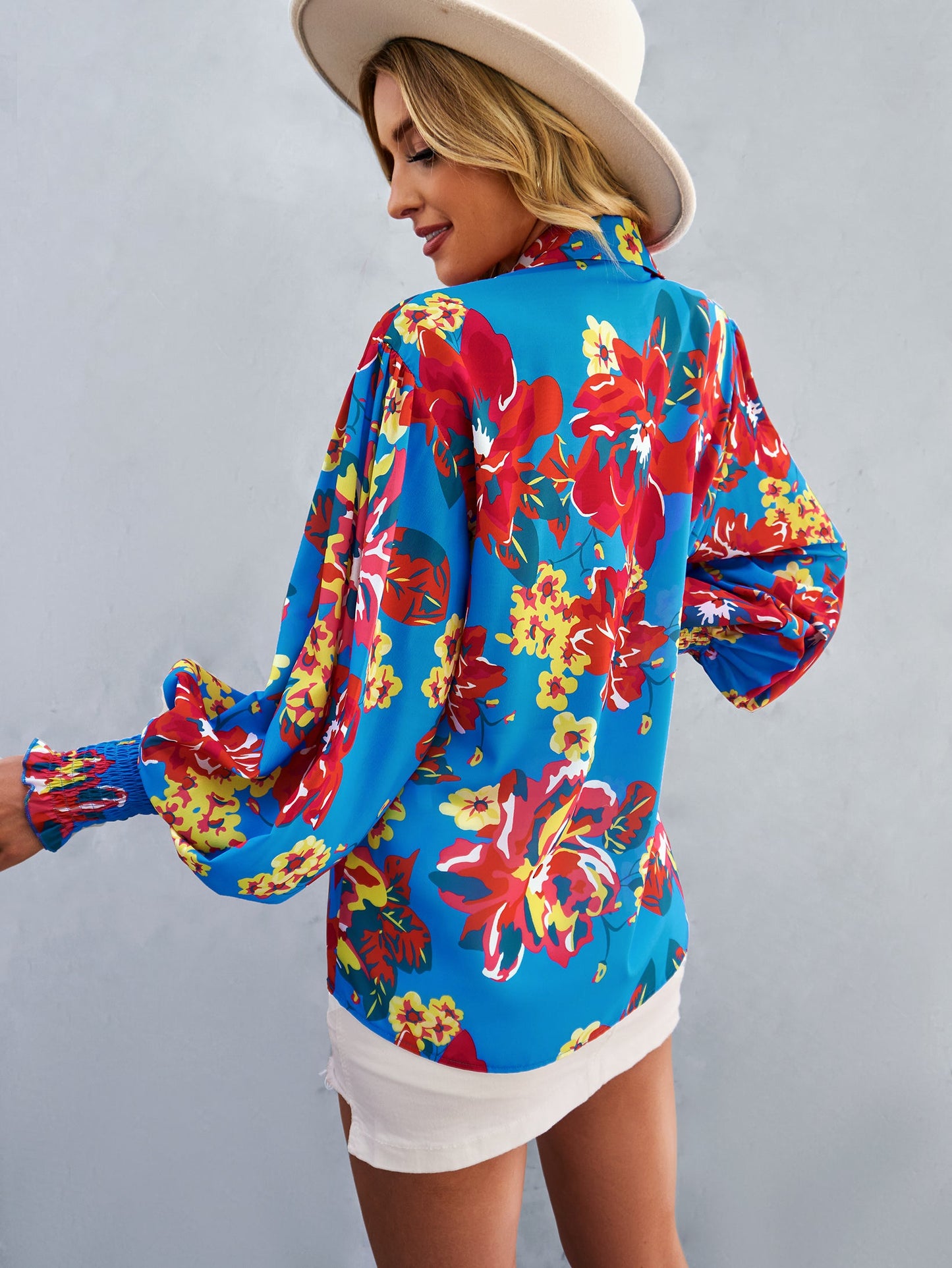 Fleetwood Blouse - Blue Print