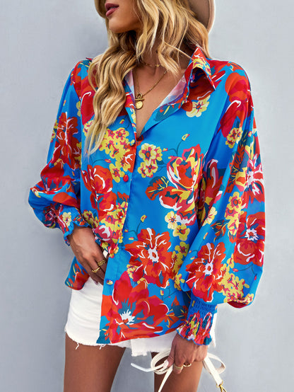Fleetwood Blouse - Blue Print