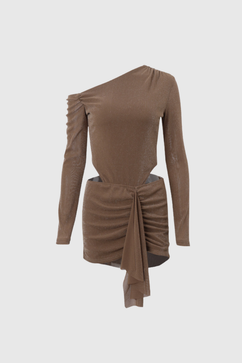 Dahlia Asymmetric Sequin Mini Dress