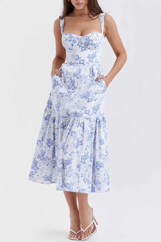 Dala Pockets Zippered Midi Dress