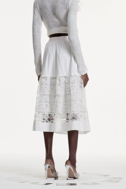 Dalila Cutout Lace Maxi Skirt