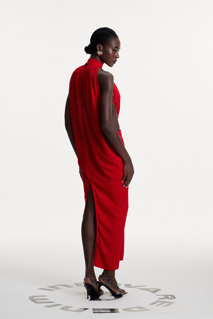 Damiano Ruch Cutout Maxi Dress