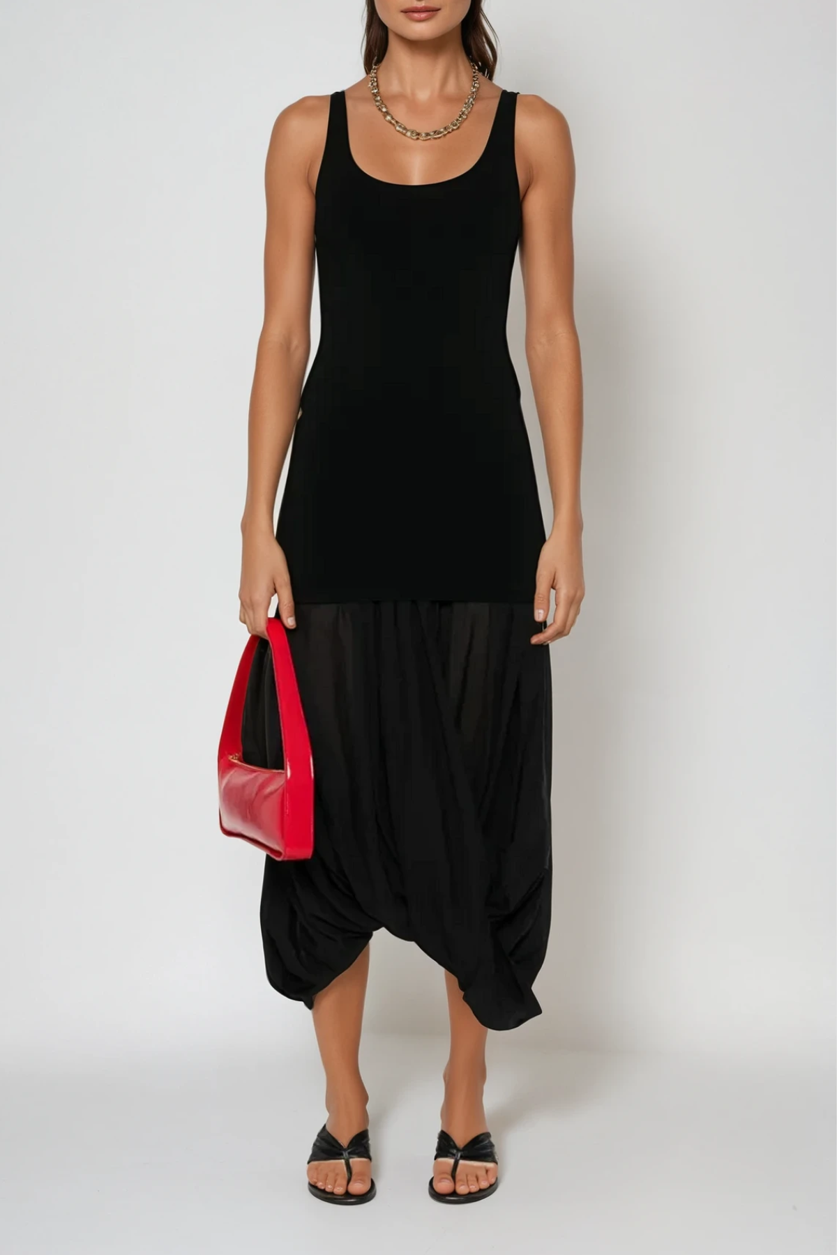 Damokles Deconstruct Ruch Midi Dress