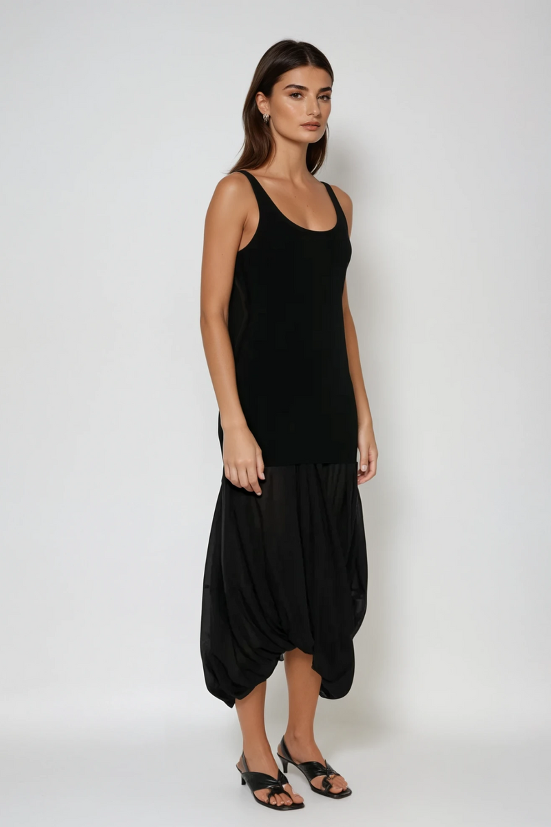 Damokles Deconstruct Ruch Midi Dress