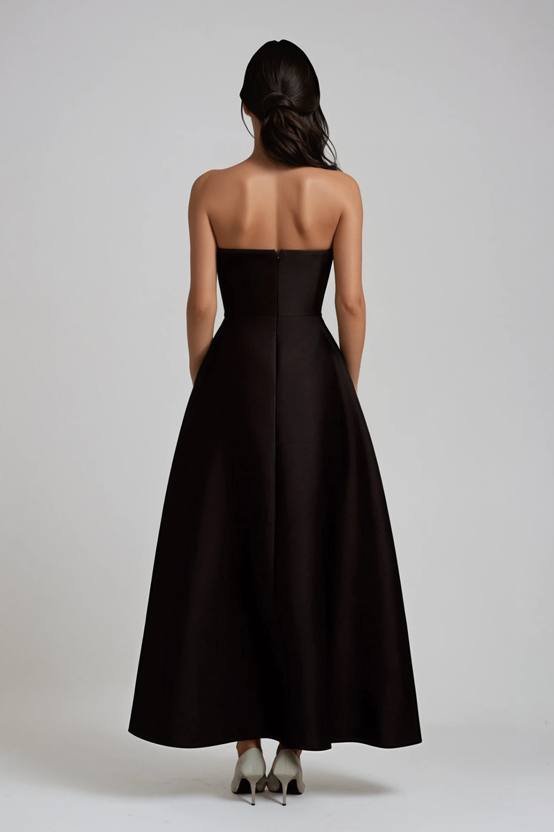 Daniele Flower Asymmetric Maxi Dress