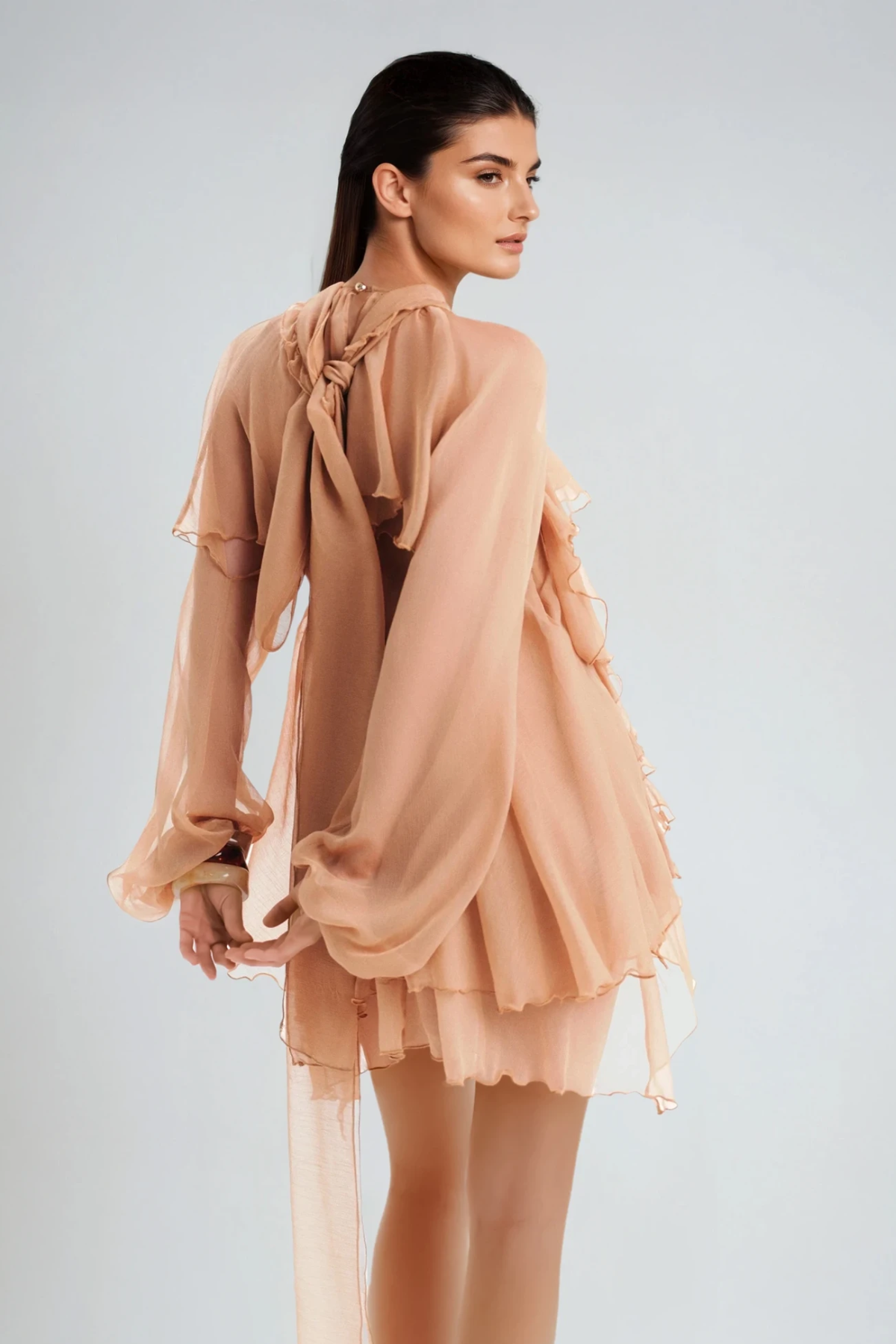Danuta Long Sleeve Ruffle Pants Set