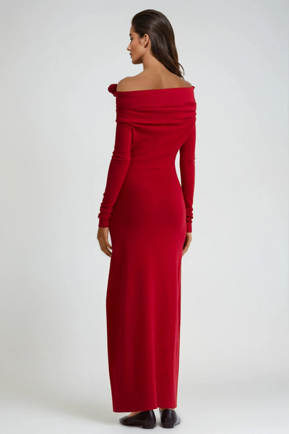 Darinka Flower Off Shoulder Maxi Dress