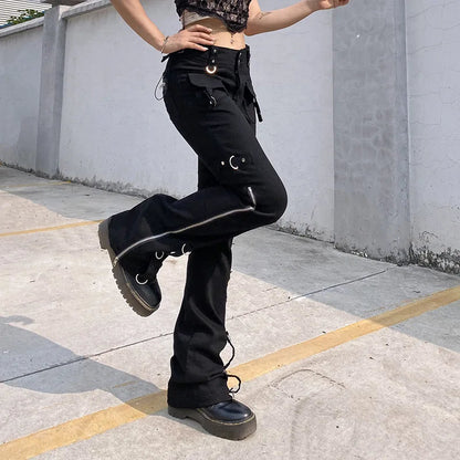 Dark Punk Y2k Halloween Pants