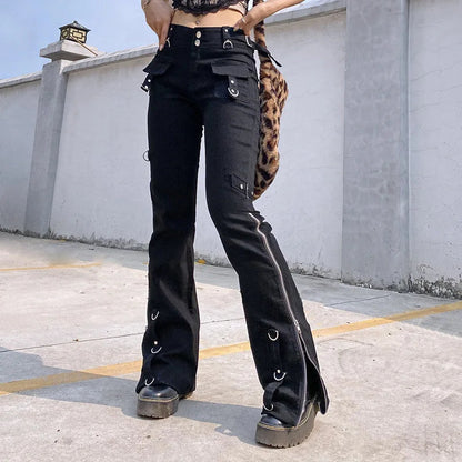 Dark Punk Y2k Halloween Pants