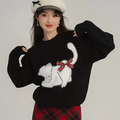 Kitty Cashmere Knitted Autumn Winter Sweater